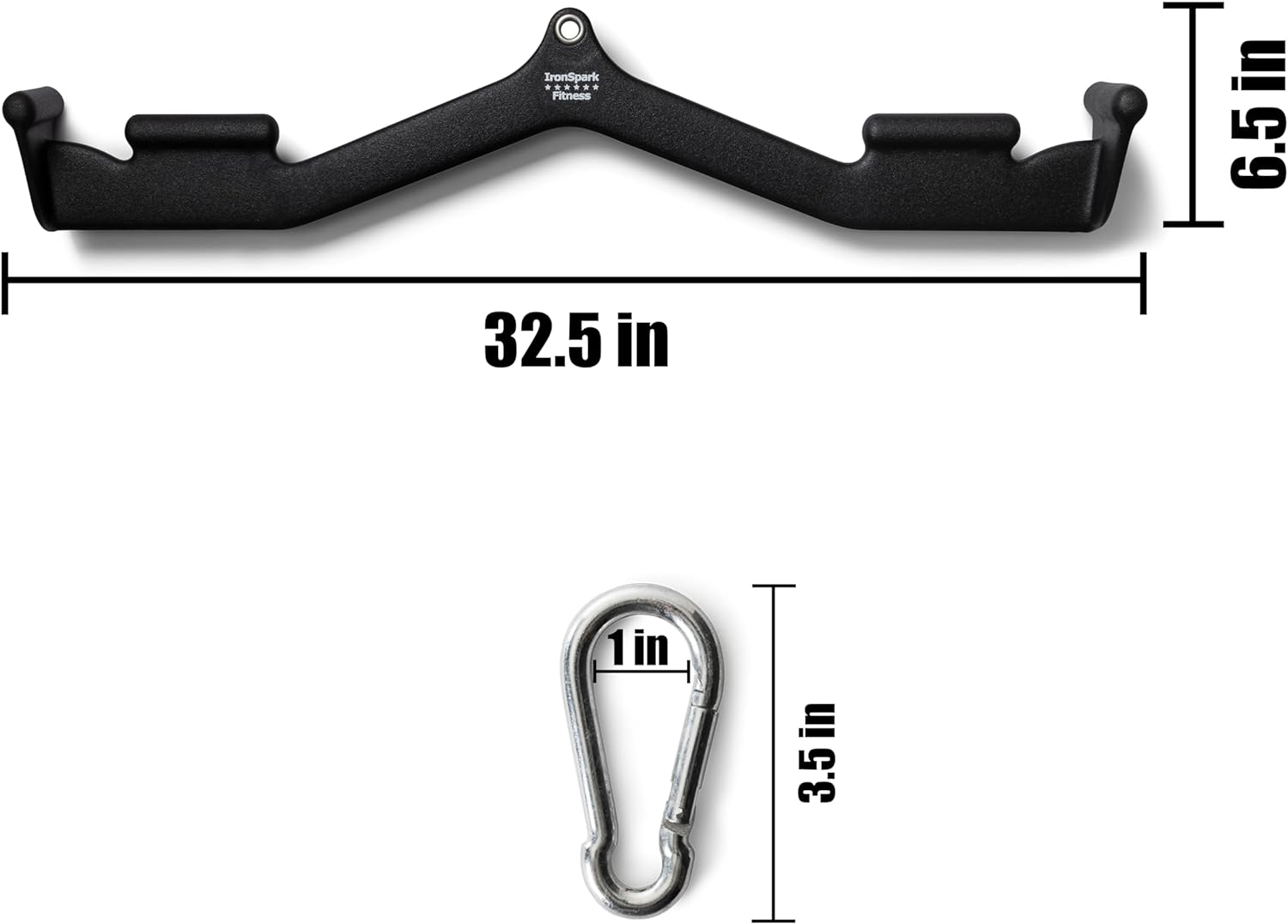 Large attachment bar with measurements