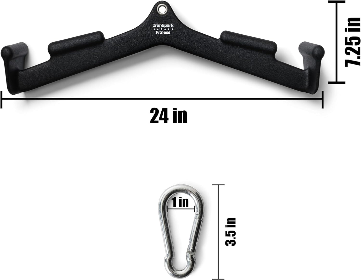 24in Medium length attachment bar with clip